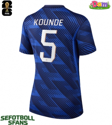 Frankrike Jules Kounde #5 Hemmatröja Kvinnor VM 2026 Kortärmad